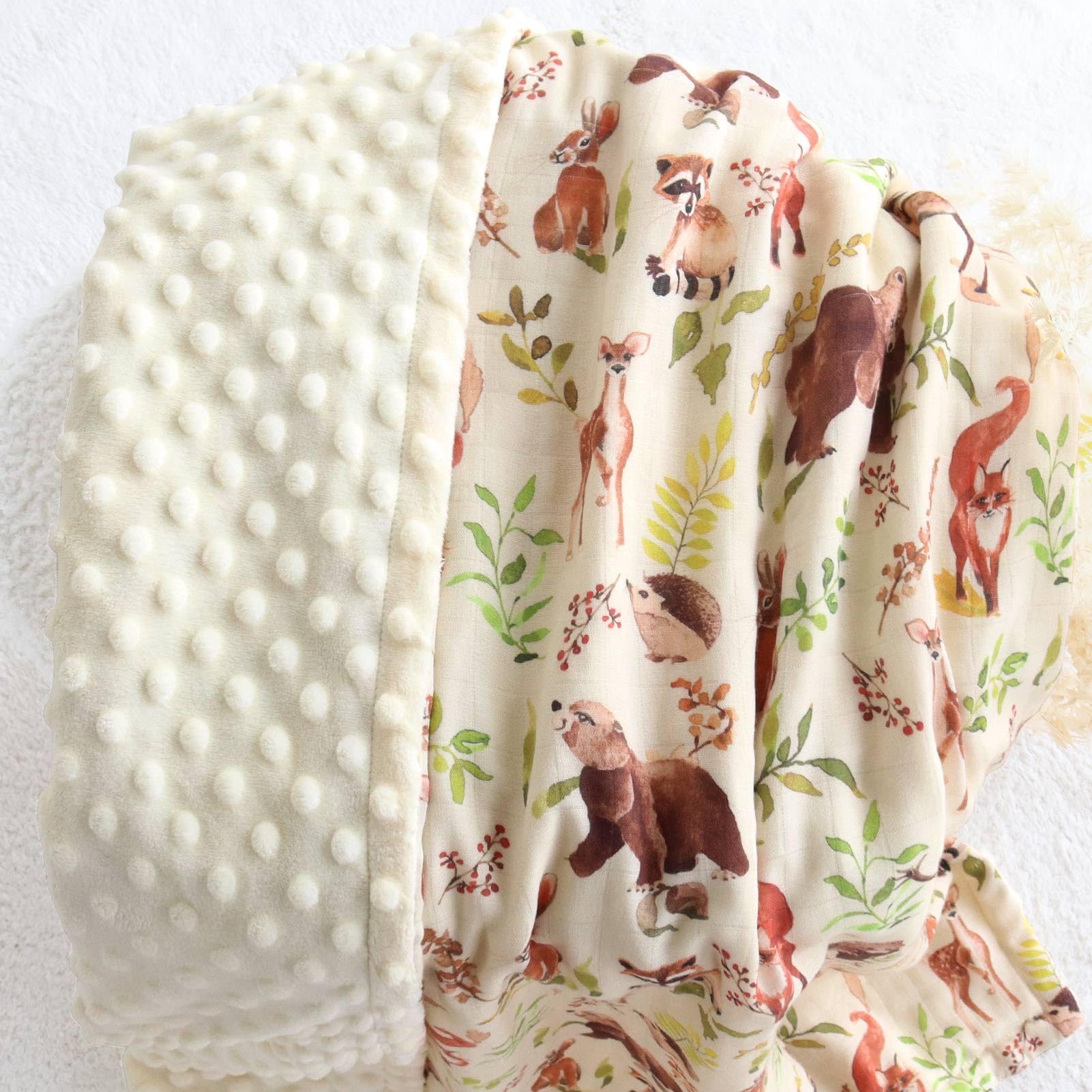 LifeTree blanket used in stroller or car seat for on-the-go warmth.