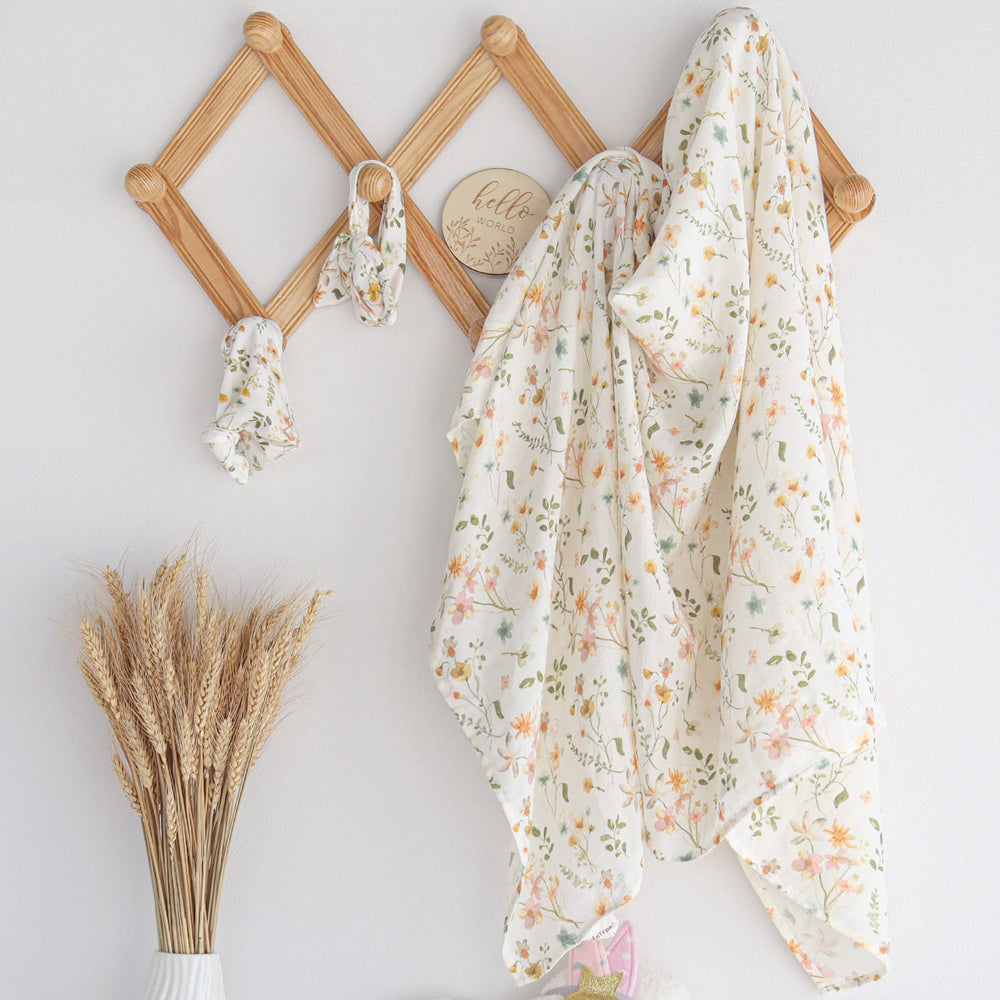 LifeTree floral headband bow detail highlights pretty design for photo-ready outfits.