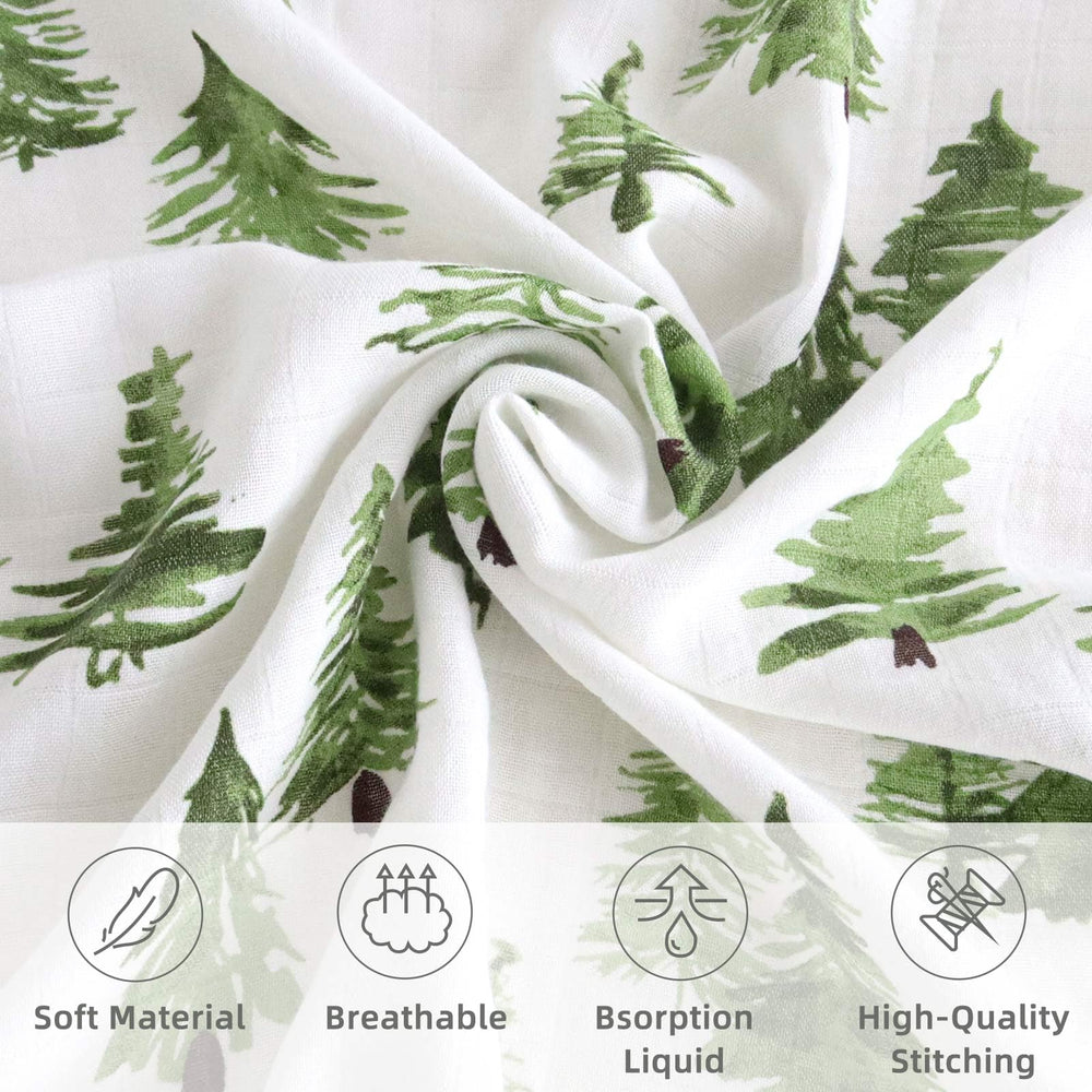 LifeTree swaddle blanket wrapping motion demonstrates breathable viscose from bamboo for baby comfort.