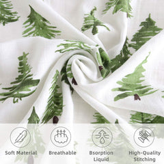 LifeTree swaddle blanket wrapping motion demonstrates breathable viscose from bamboo for baby comfort.