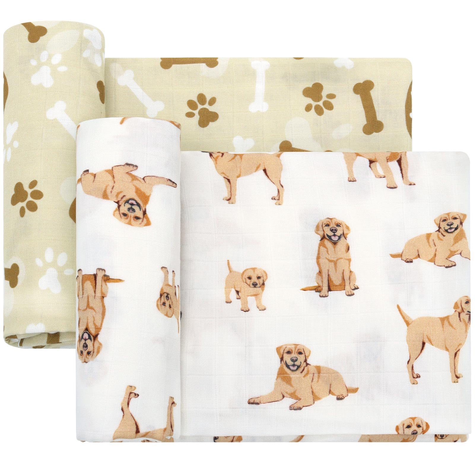 LifeTree baby swaddle Labrador pattern provides cozy sleep-friendly wrap.