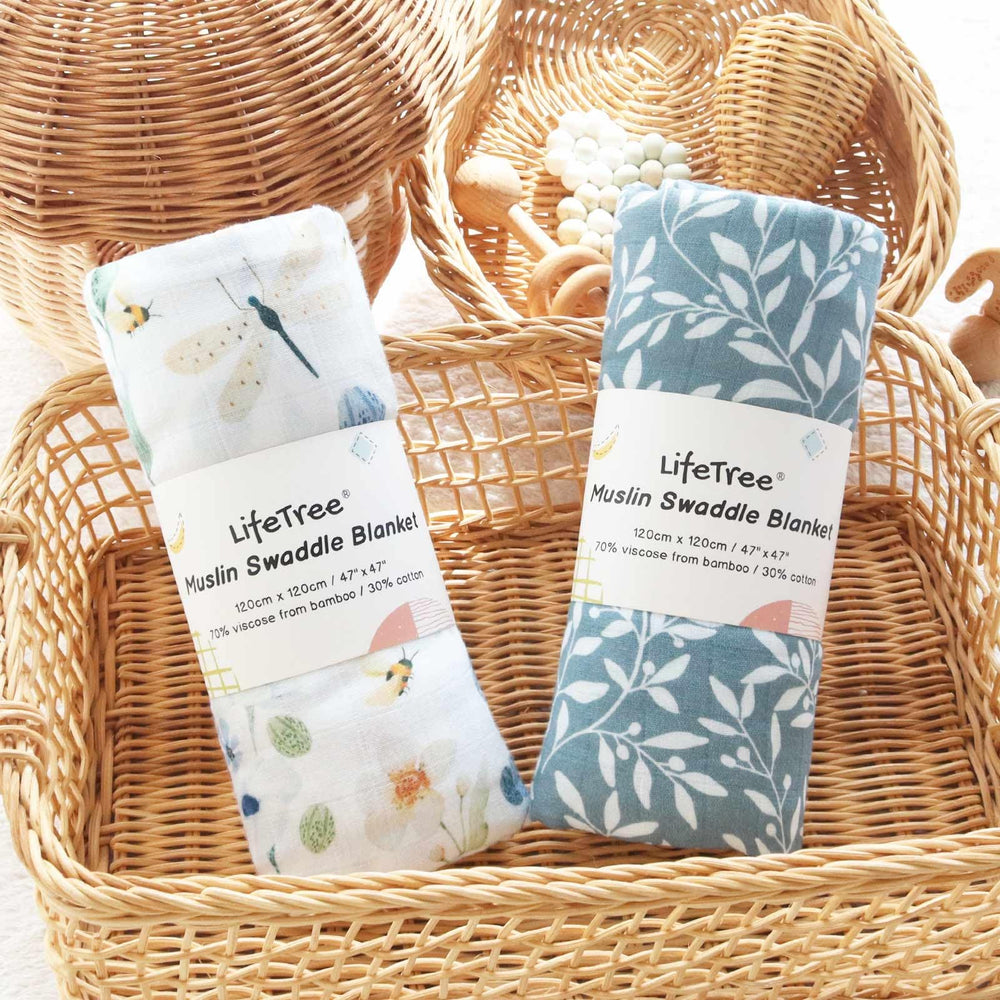 LifeTree durable easy-care wash-friendly swaddle withstands daily use.