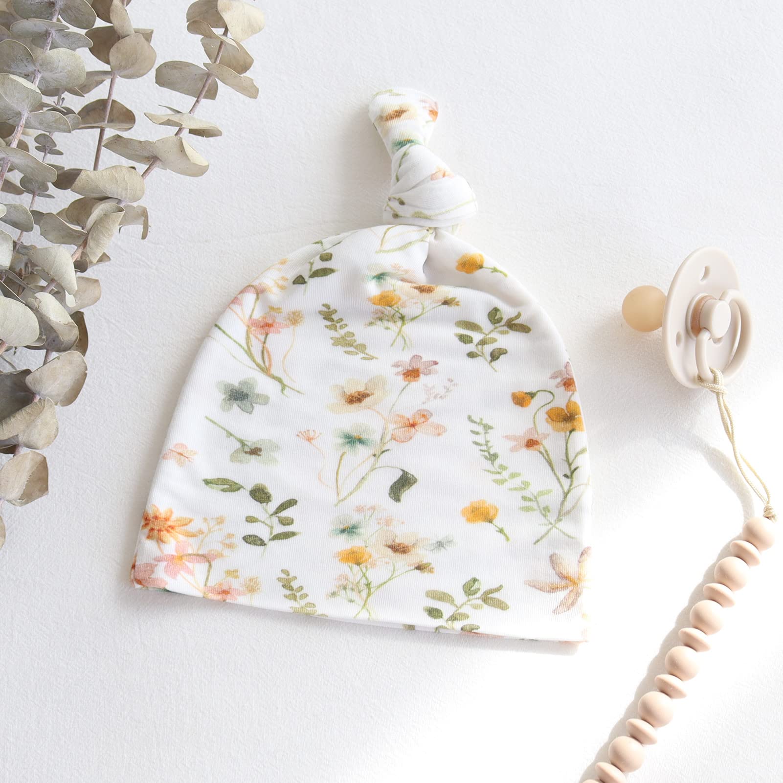 LifeTree floral print swaddle in nursery setup emphasizes comforting warmth and style.