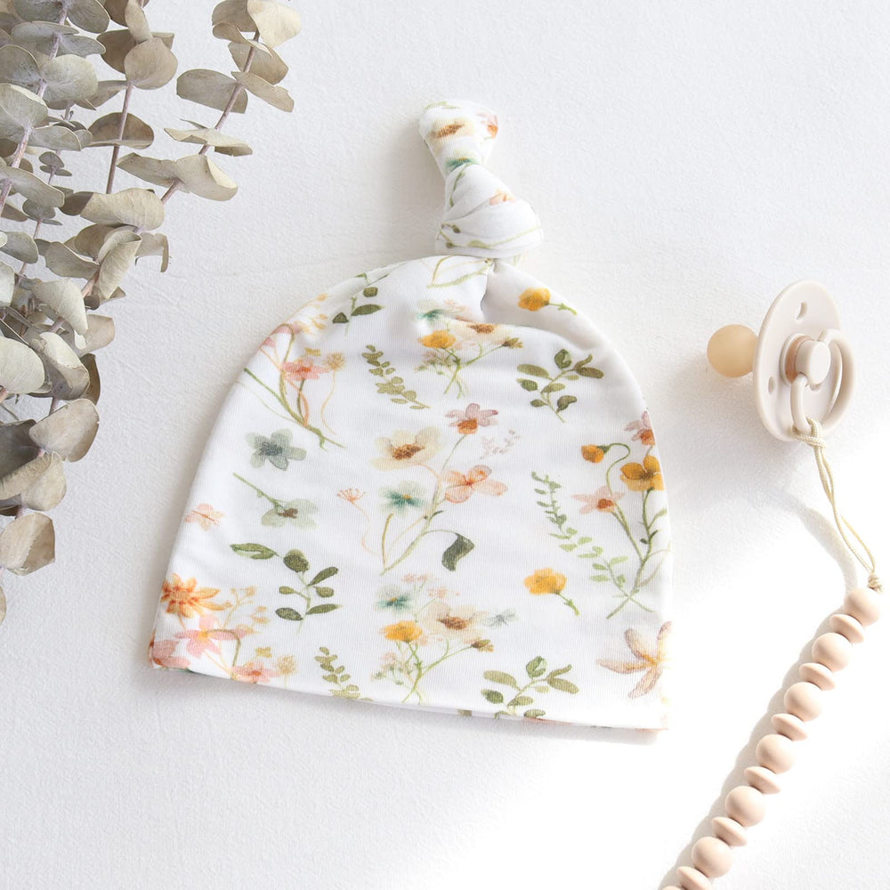 LifeTree floral print swaddle in nursery setup emphasizes comforting warmth and style.