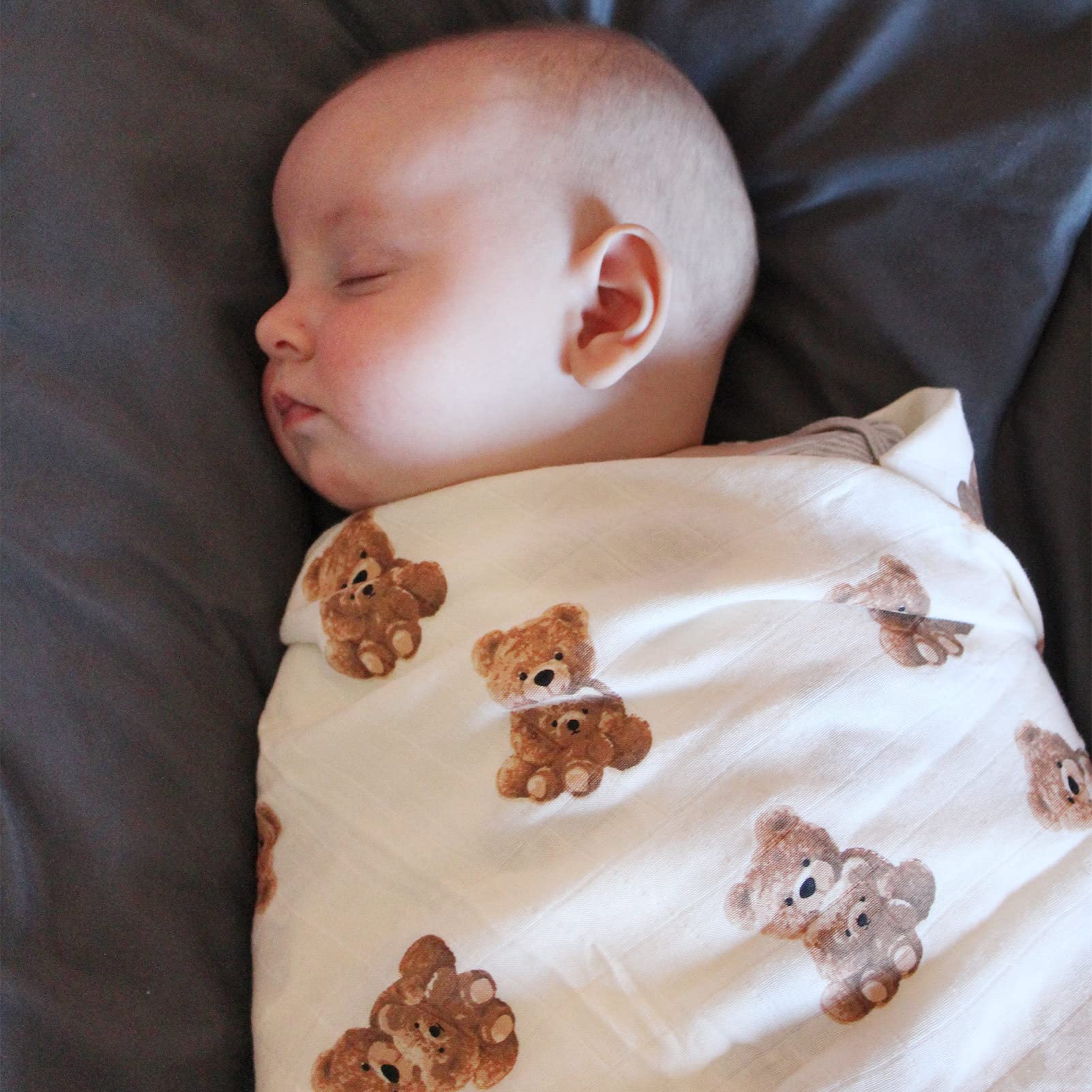 LifeTree multipurpose swaddle can become crib sheet or burp cloth as needed.