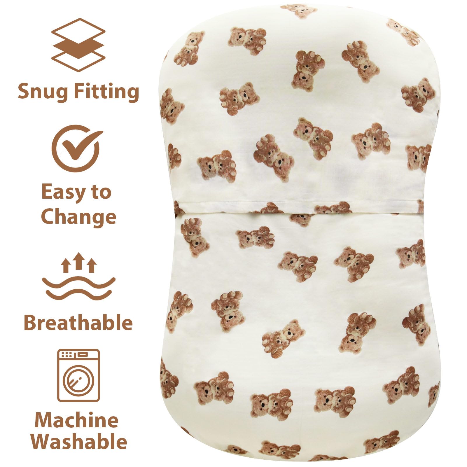 LifeTree lounger cover fabric texture close-up highlights breathable weave