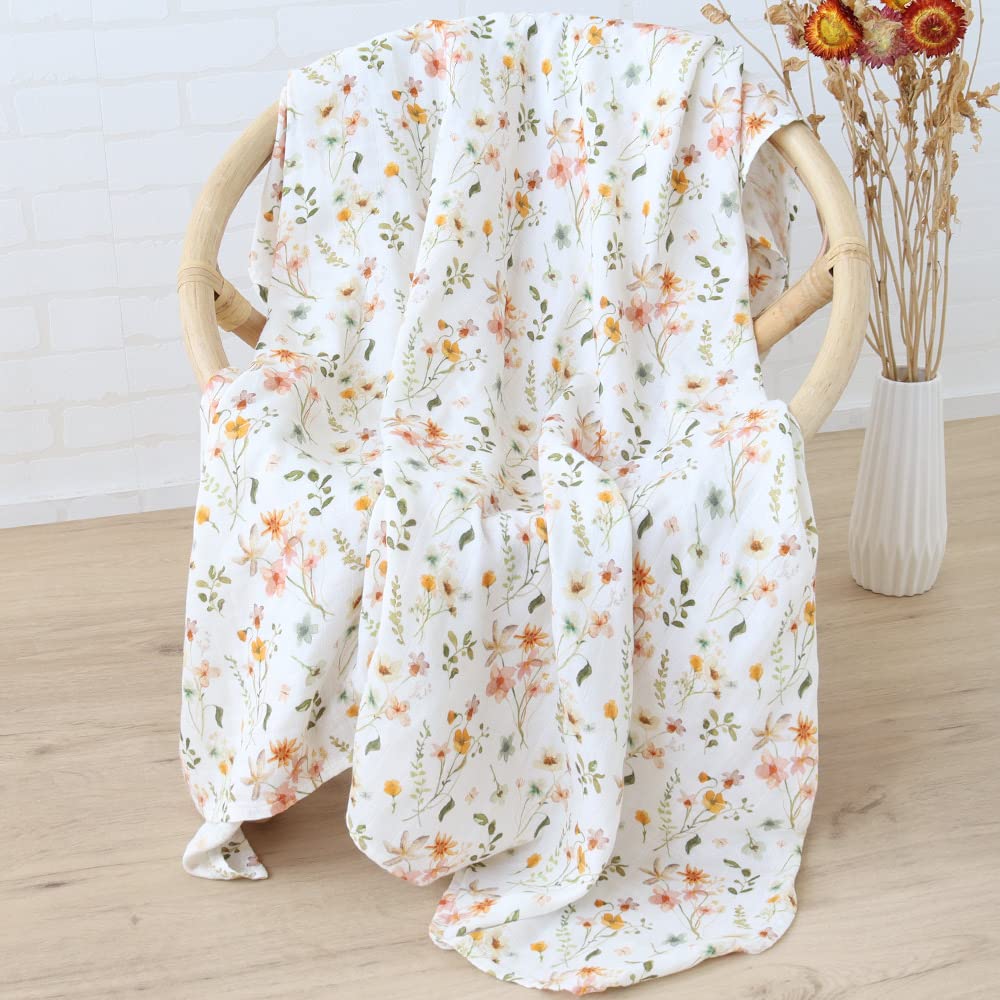 LifeTree Muslin Swaddle Blanket as photo prop; gentle fabric for newborn portraits