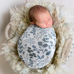 LifeTree muslin swaddle used as receiving blanket or nursing cover