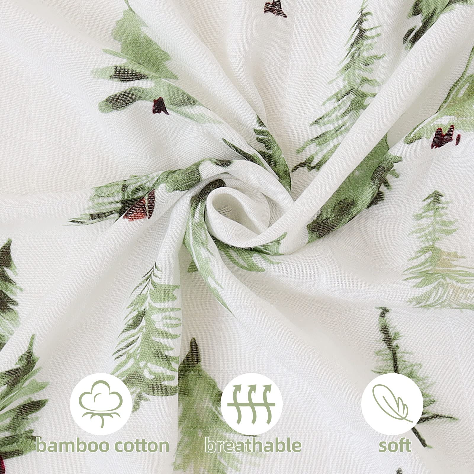 LifeTree muslin swaddle nursery prop for photos.