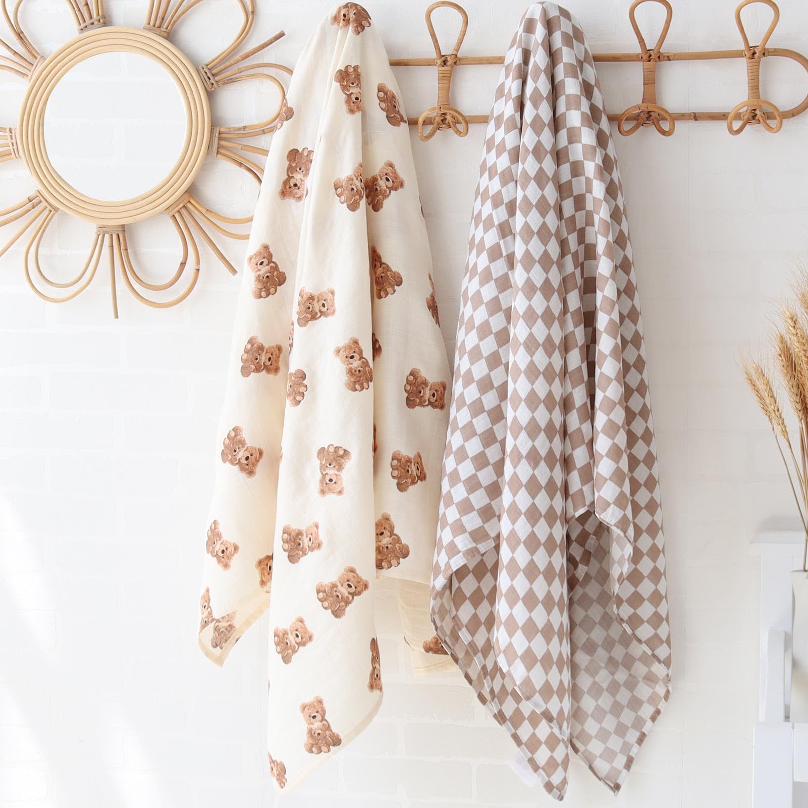 LifeTree muslin swaddle fabric feels soft and breathable against delicate skin.