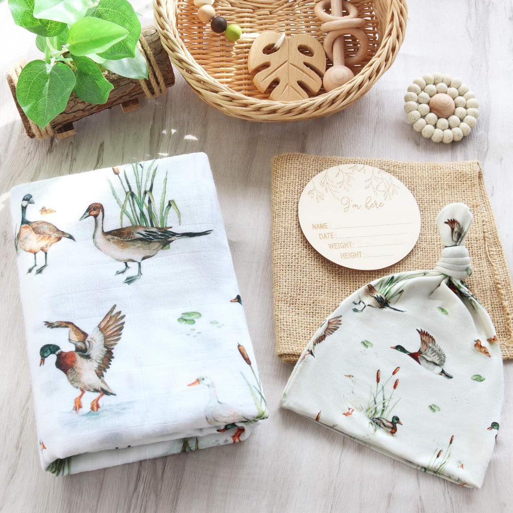 LifeTree nursery scene with mallard theme and soft fabric.