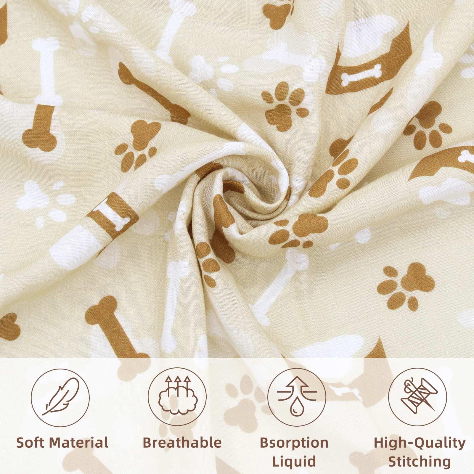 LifeTree swaddle bamboo-cotton fabric feels breathable and gentle on skin.