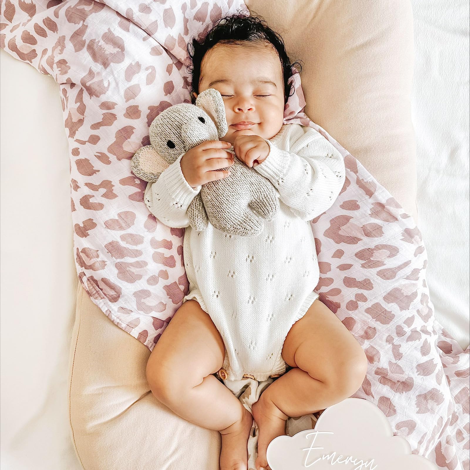 LifeTree bamboo-viscose fabric swaddle provides breathable, gentle touch.