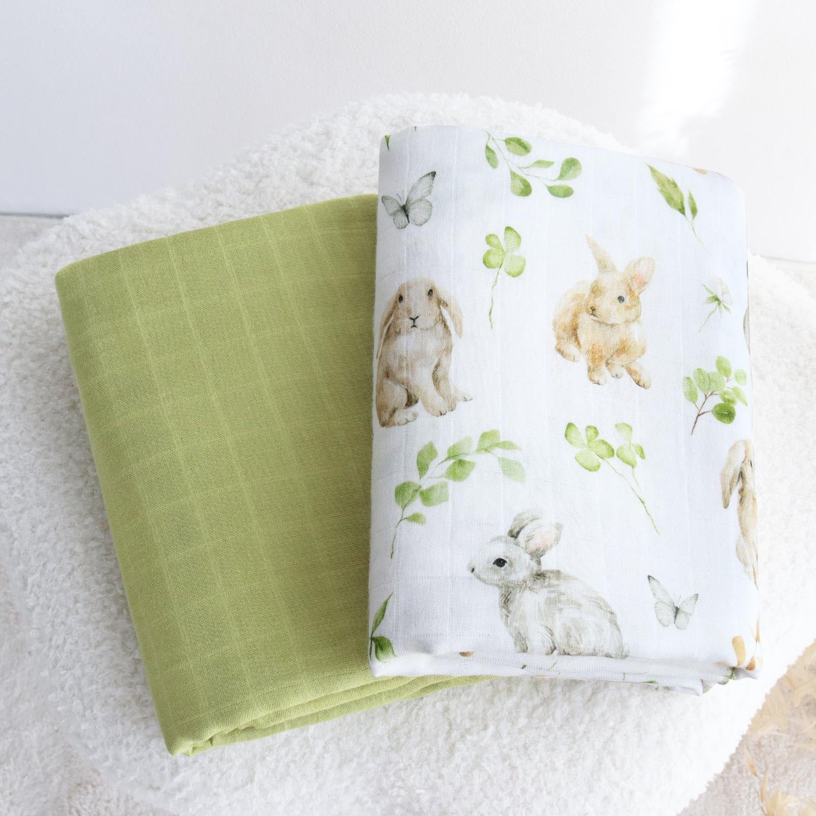 LifeTree swaddle care instructions — easy machine wash and quick care.