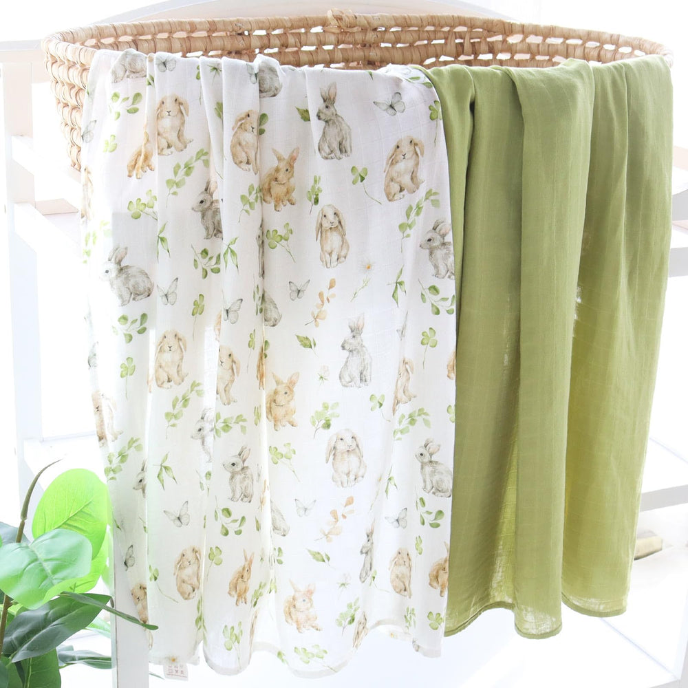 LifeTree swaddle multipurpose-use — serves as receiving blanket, stroller cover, and more.