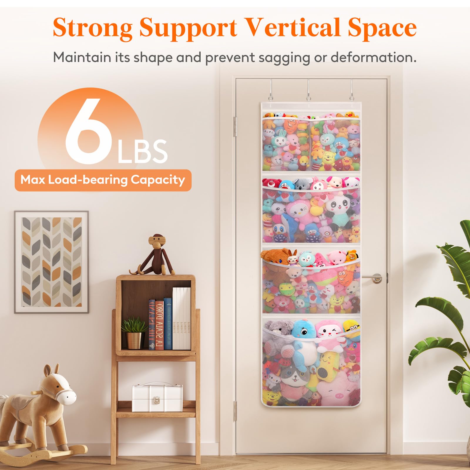 Lifewit over-the-door organizer installation steps show quick setup