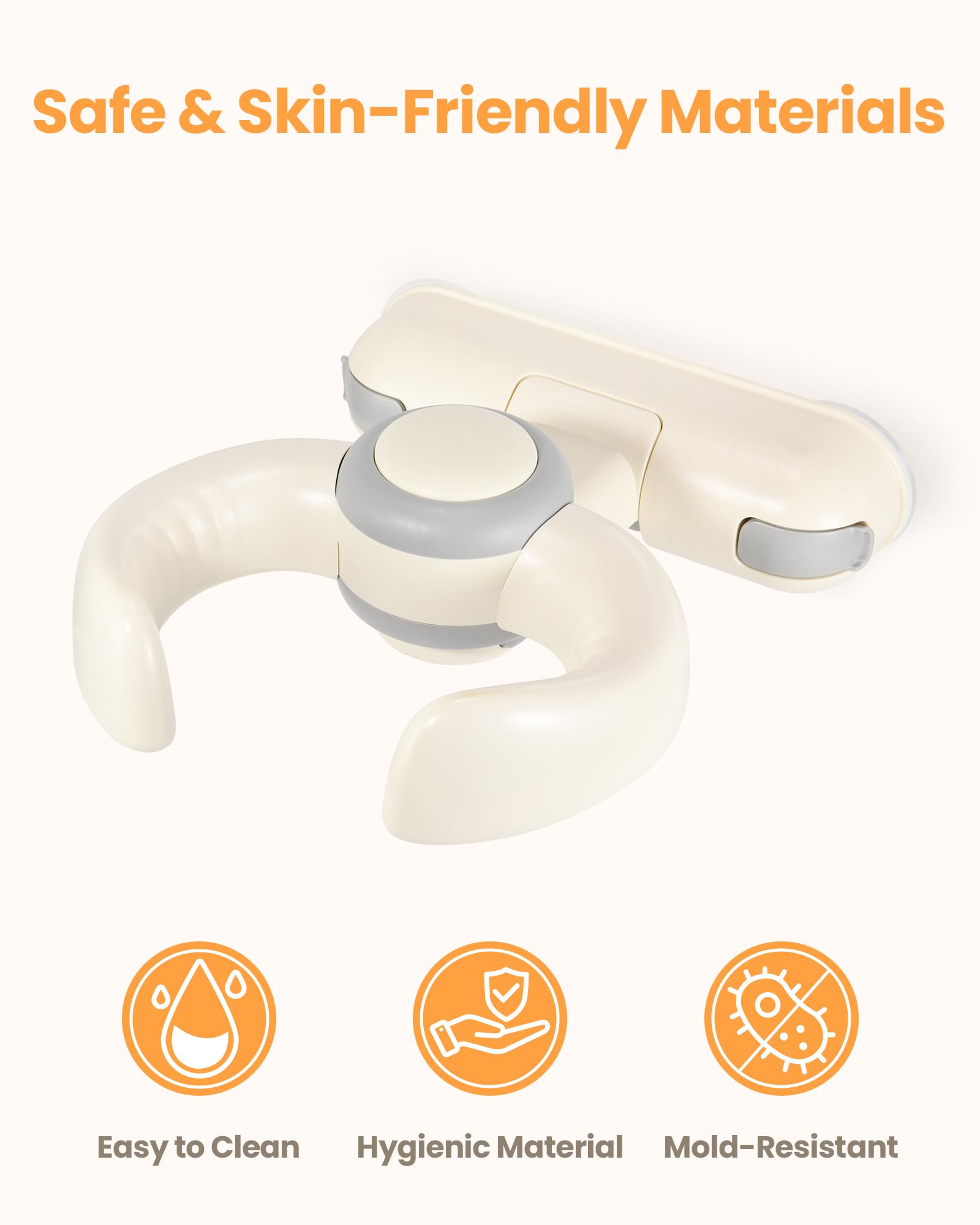 LIFVCNT Baby Shower Stand adjustable armrest with safety locks for growing babies