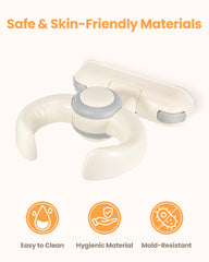 LIFVCNT Baby Shower Stand adjustable armrest with safety locks for growing babies