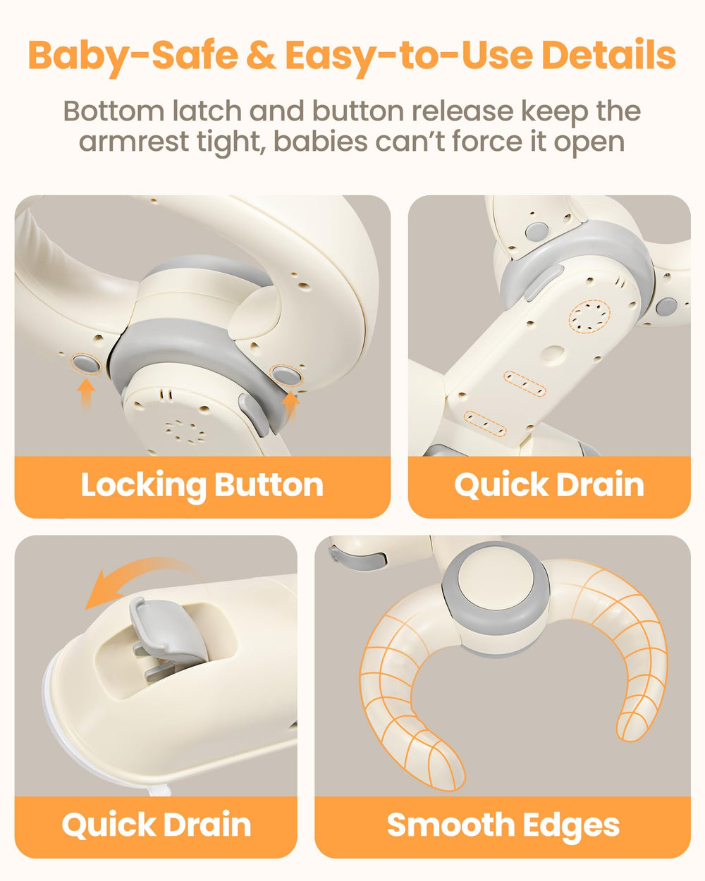 LIFVCNT Baby Shower Stand diaper-change position for quick routine