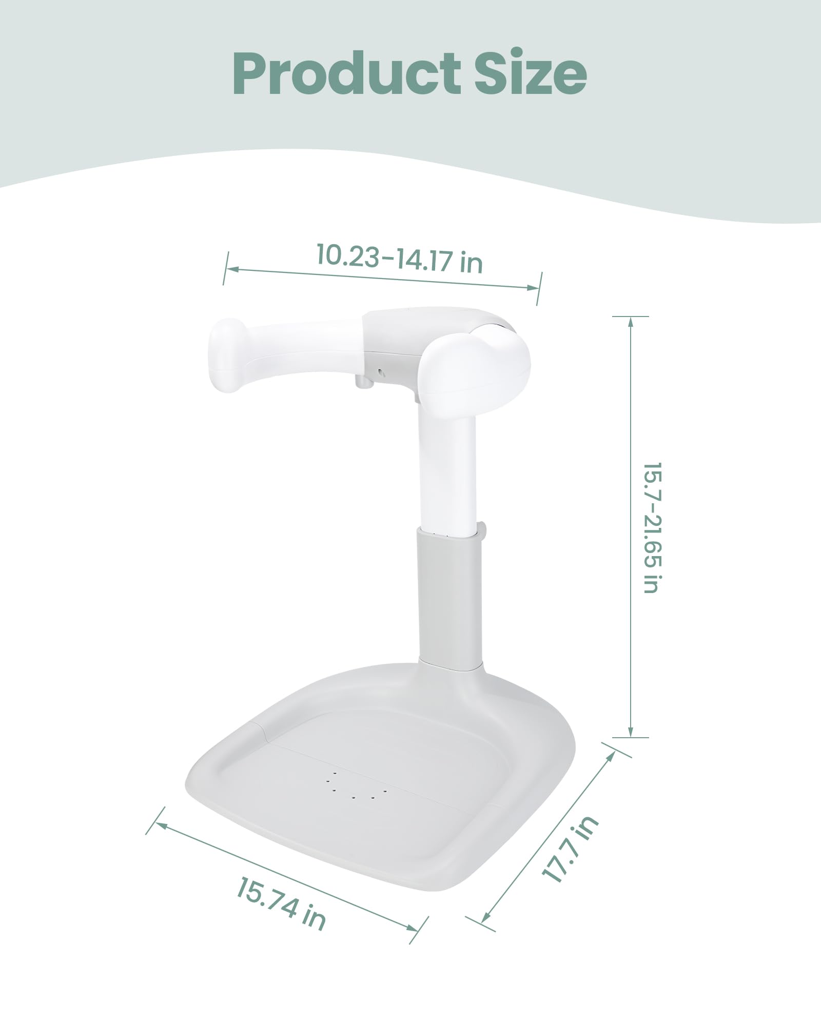 LIFVCNT baby shower stand in use during bath time with infant to toddler