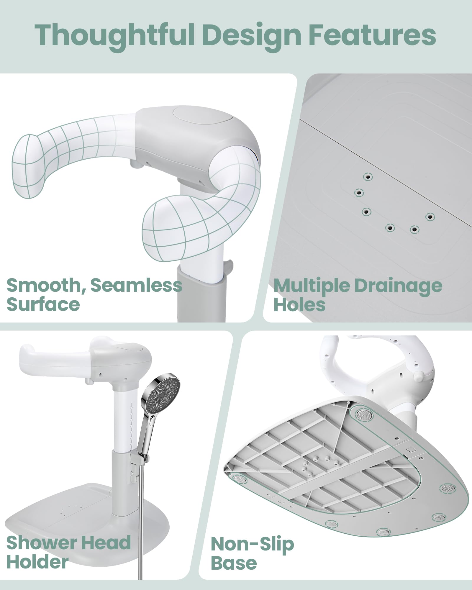 LIFVCNT multi-purpose design supports bathing, diaper changes, and dressing
