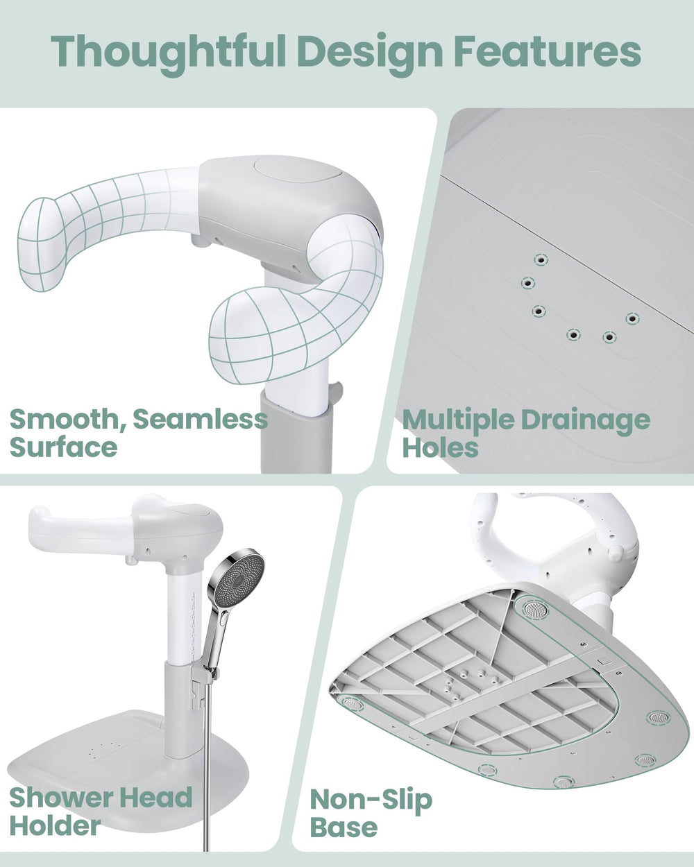 LIFVCNT multi-purpose design supports bathing, diaper changes, and dressing