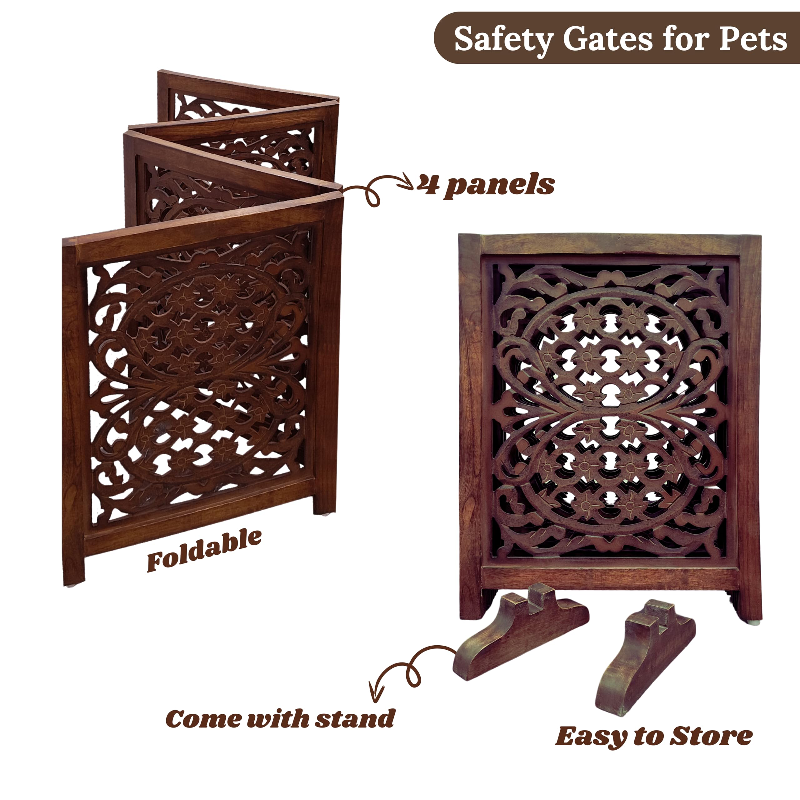 Lightnpro reversible gate panel showcases dual-sided carved design.