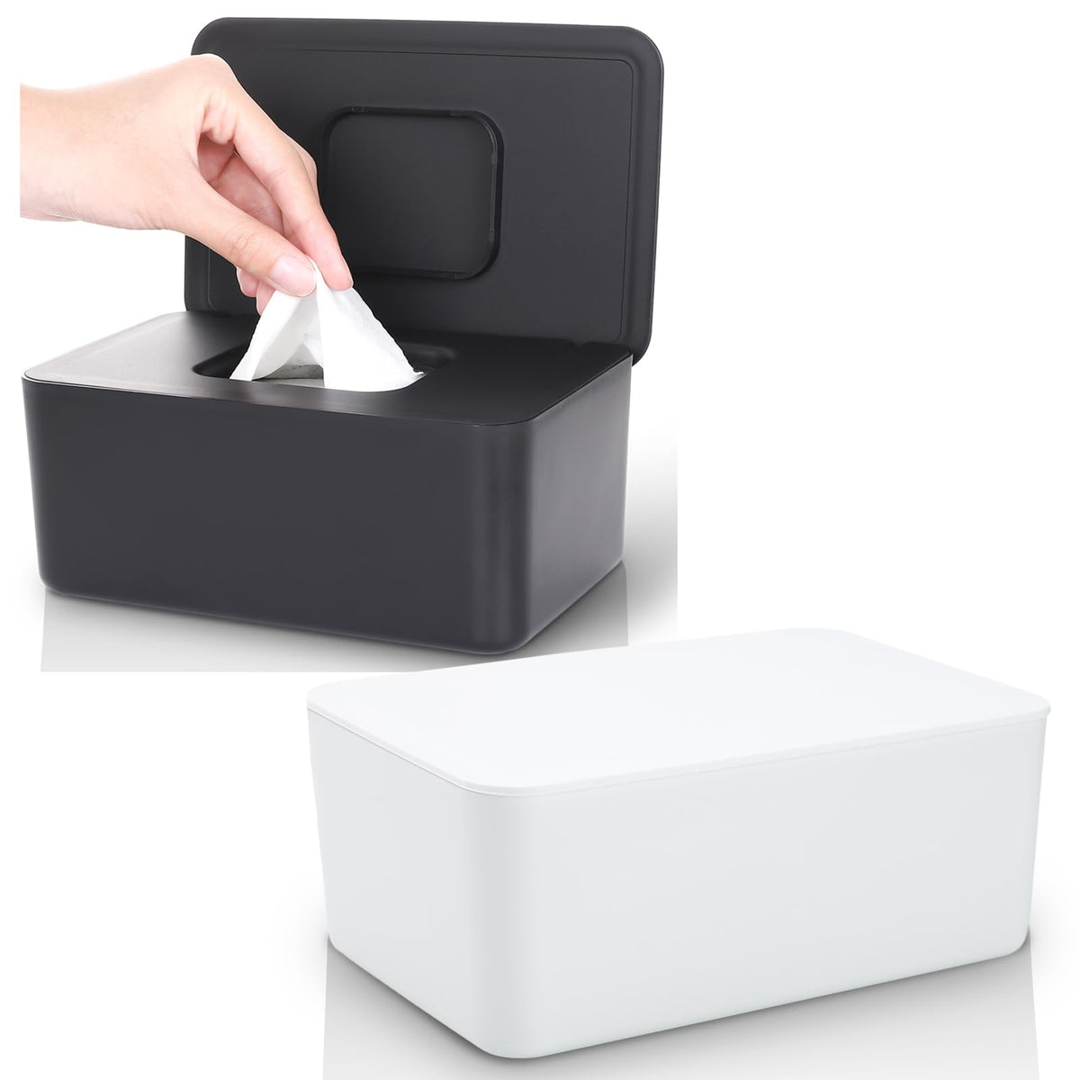 Lijroavy baby wipes dispenser shows easy-open design for quick diaper changes.