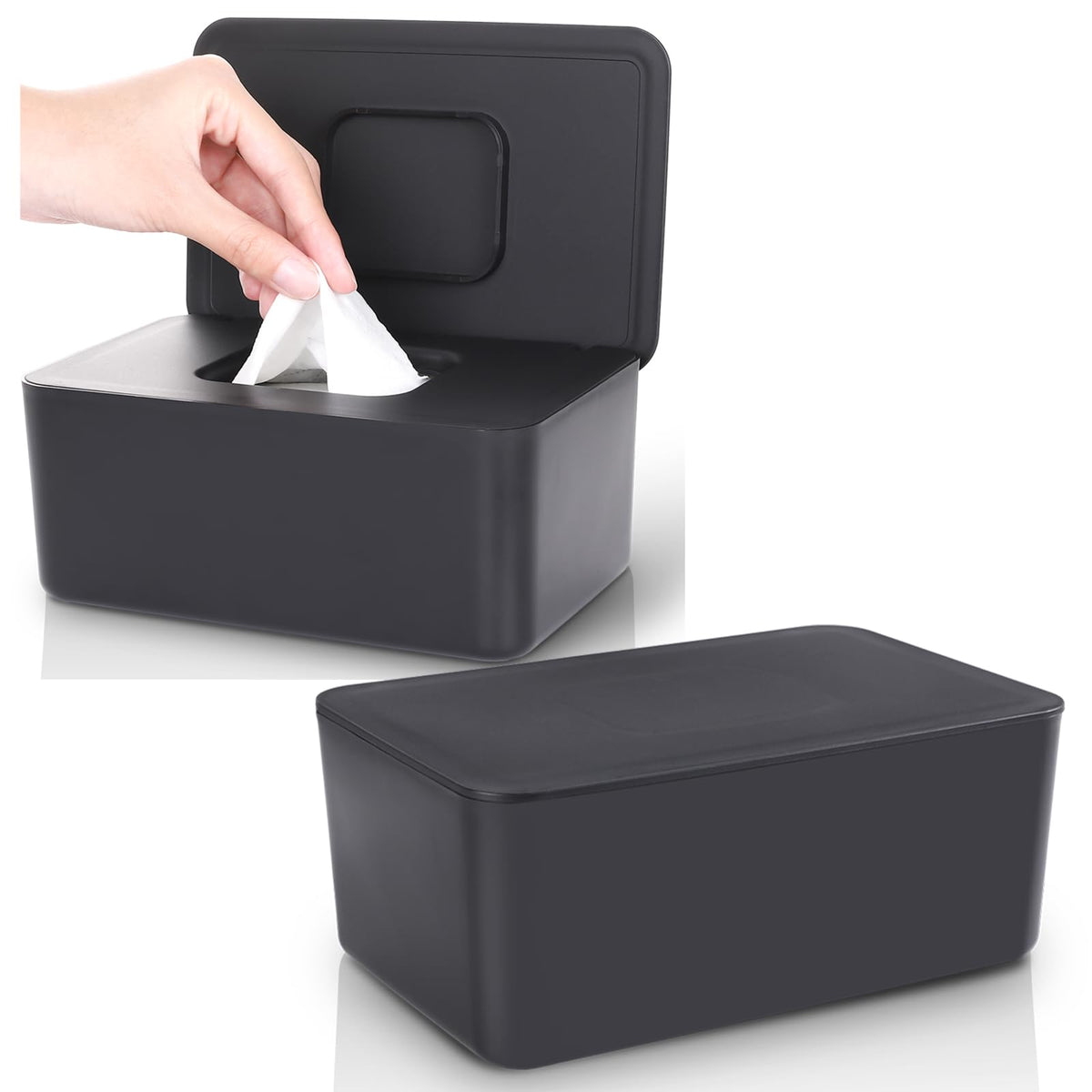 Lijroavy baby wipes dispenser front view for one-handed use