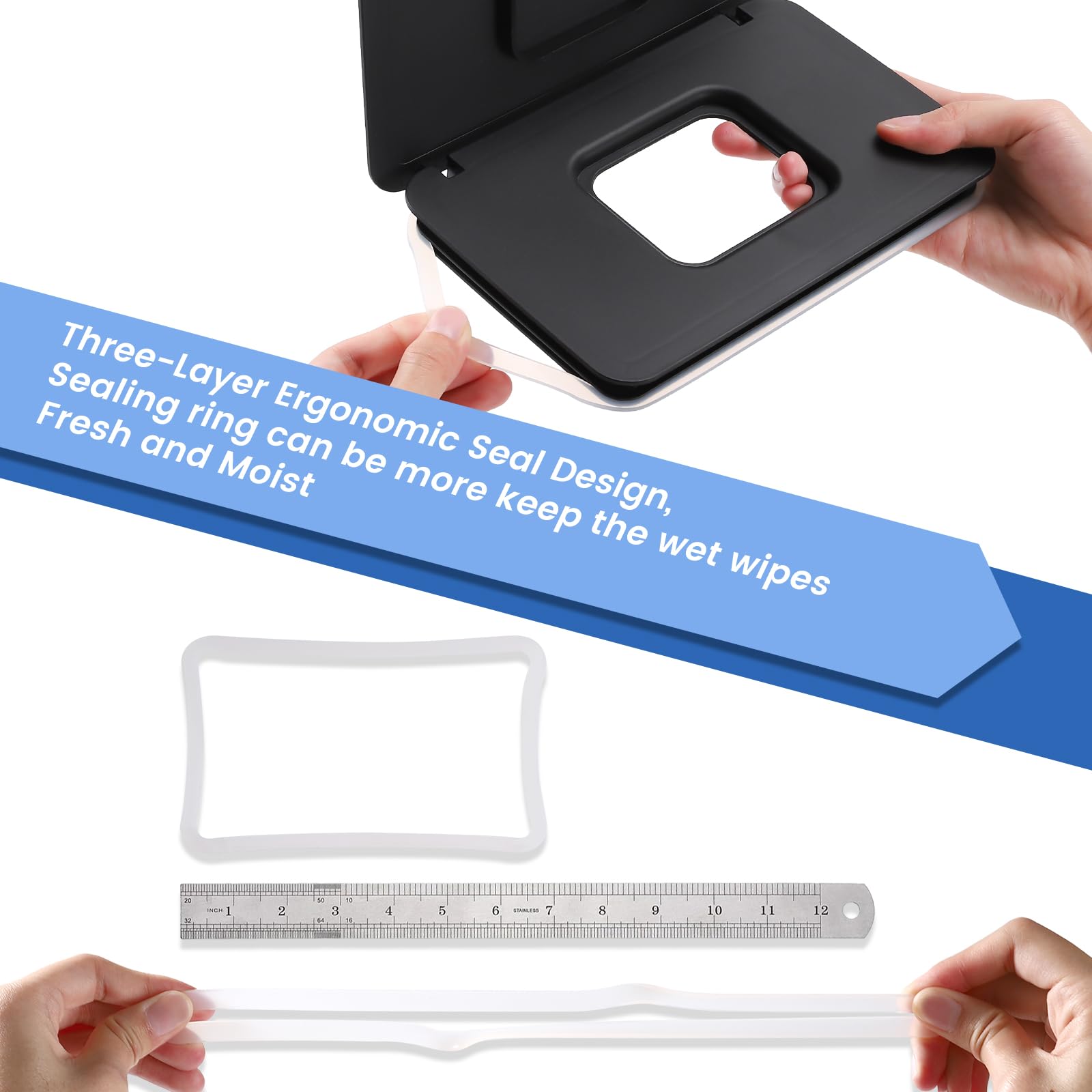 Lijroavy portable wipes dispenser suited for home, travel, and cars.