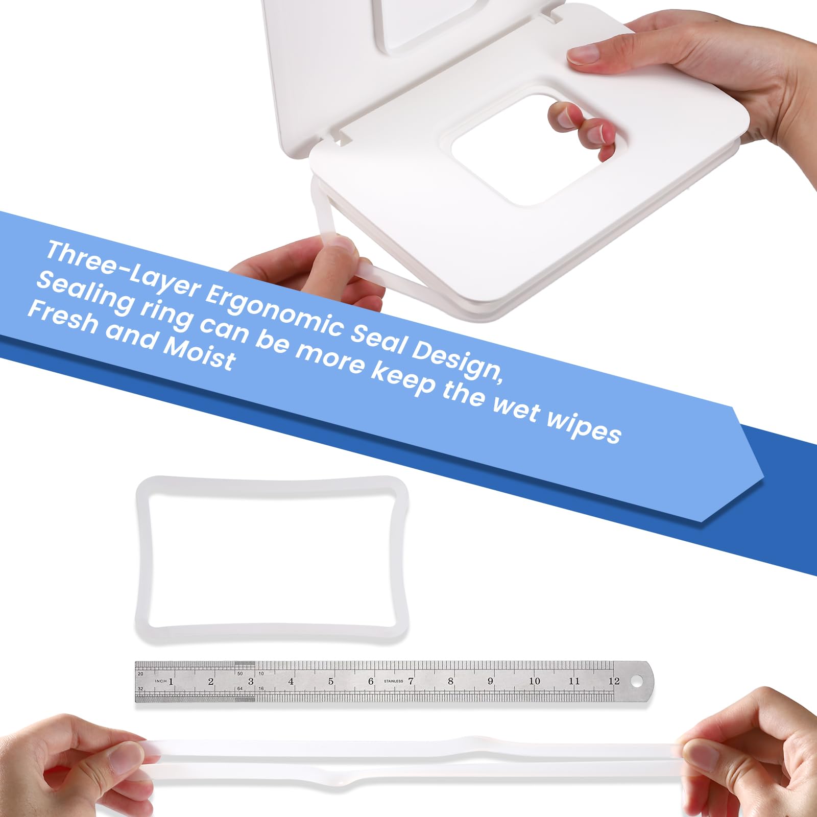 Lijroavy white wipes dispenser blends with any space and keeps wipes accessible
