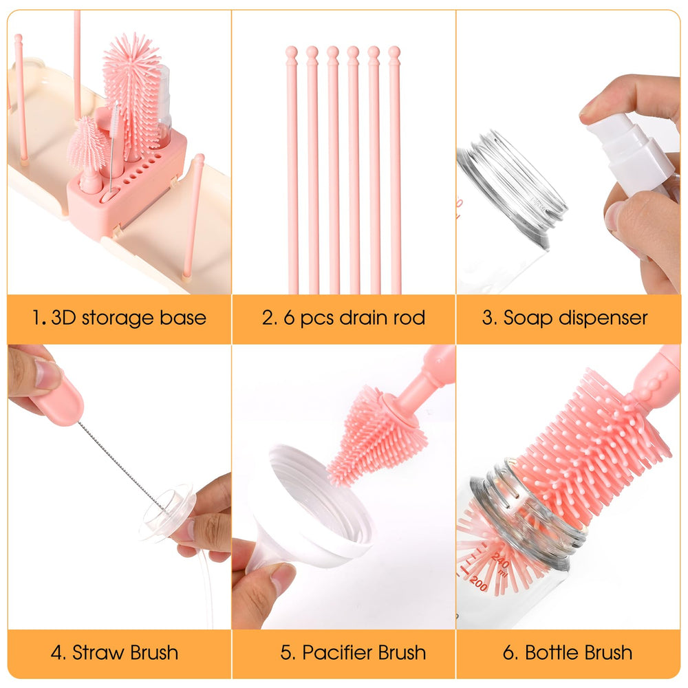 Lijroavy silicone brush head detachable—boilable for easy sanitation in busy kitchens