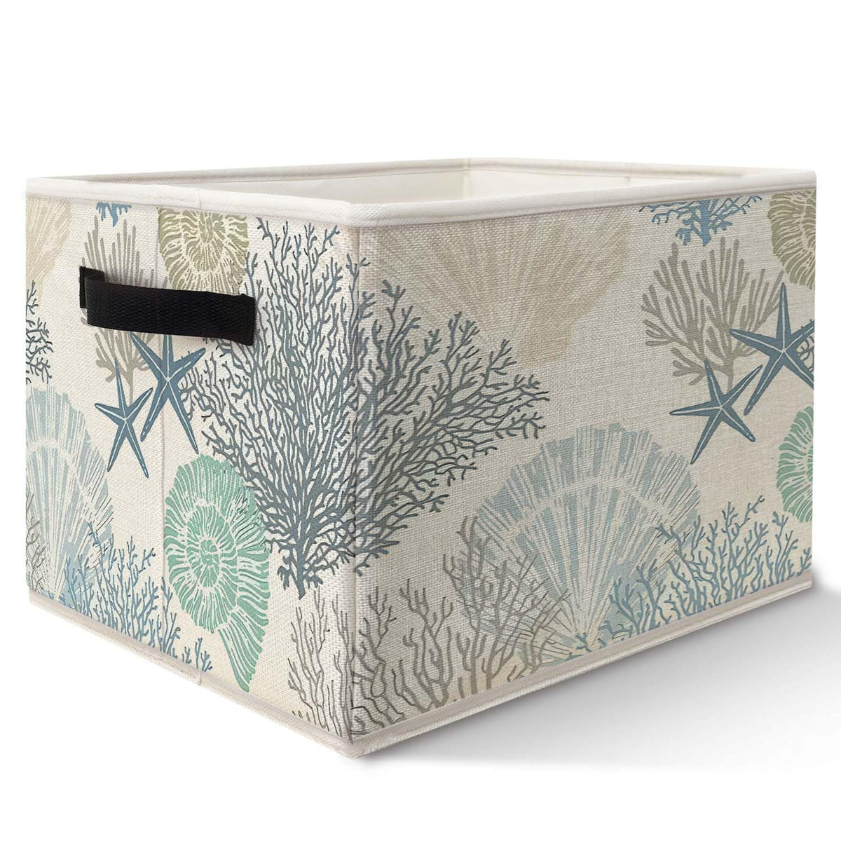 Likjad coastal beach storage bins basket foldable for tidy spaces.