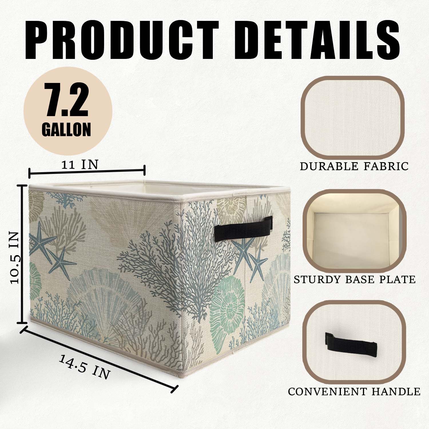 Likjad coastal fold-flat storage box travel-friendly for trips.