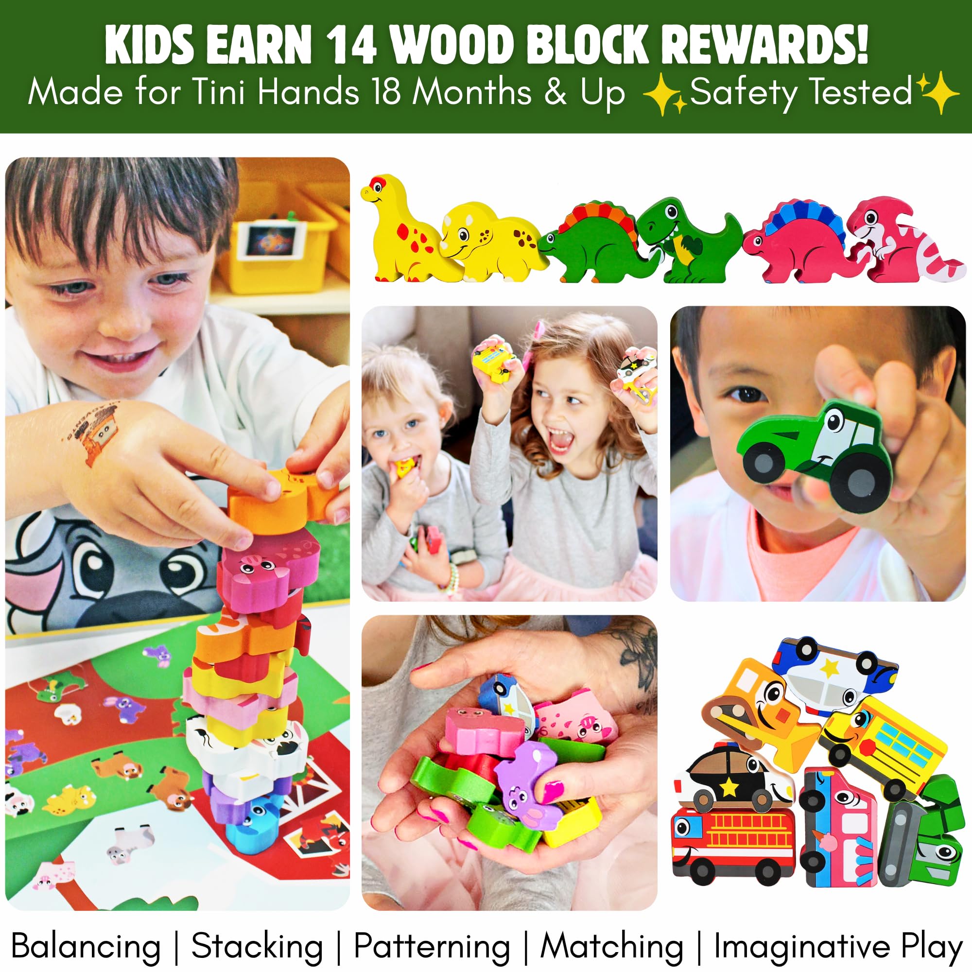 LIL ADVENTS reward stickers ready for positive reinforcement during learning