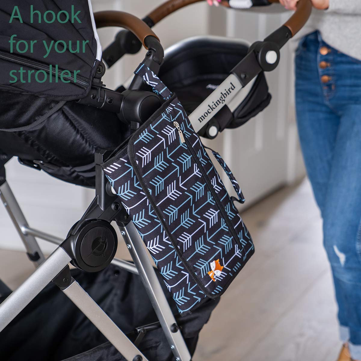 Lil Fox folds compactly to fit any bag or diaper clutch.