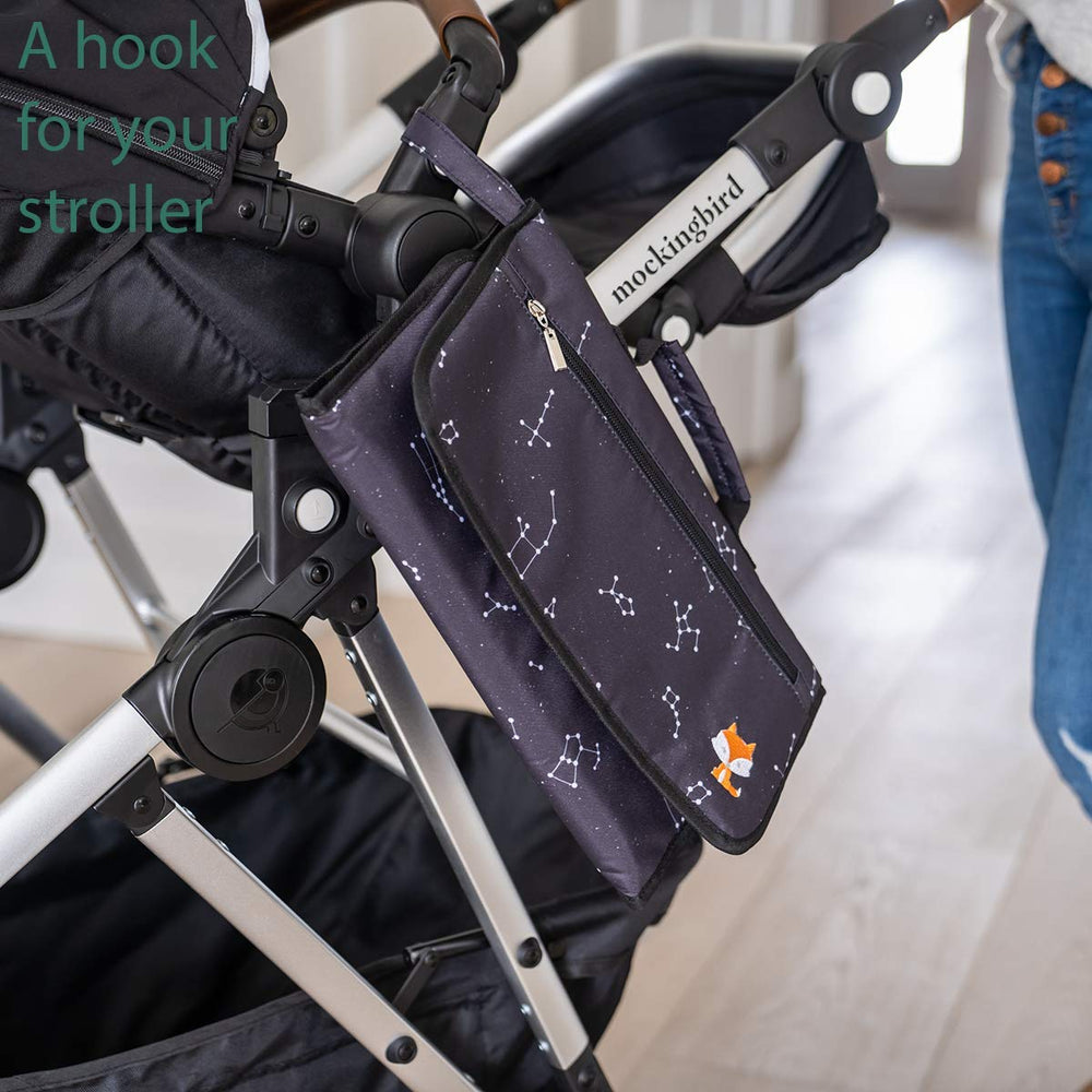 Lil Fox 300D PU exterior and PEVA interior keep the pad wipe-clean