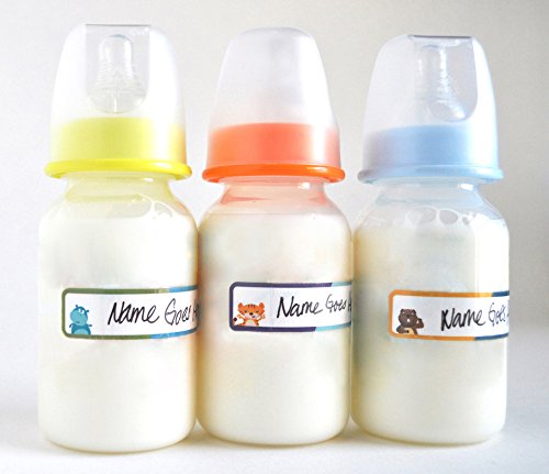 Lil' Labels microwave-safe bottle labels endure reheating without damage