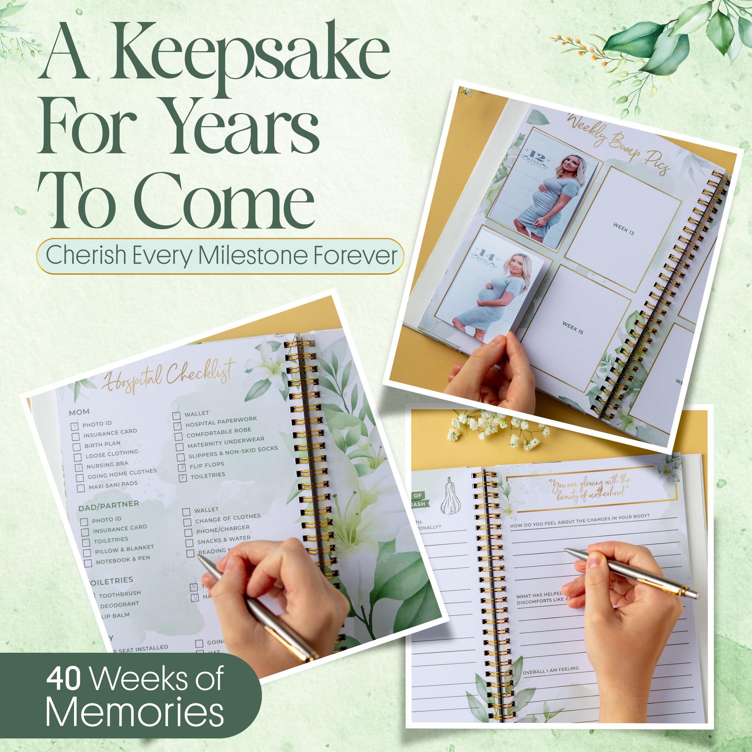 Lil Nuggets memory pages and prompts offer a structured keepsake journey.