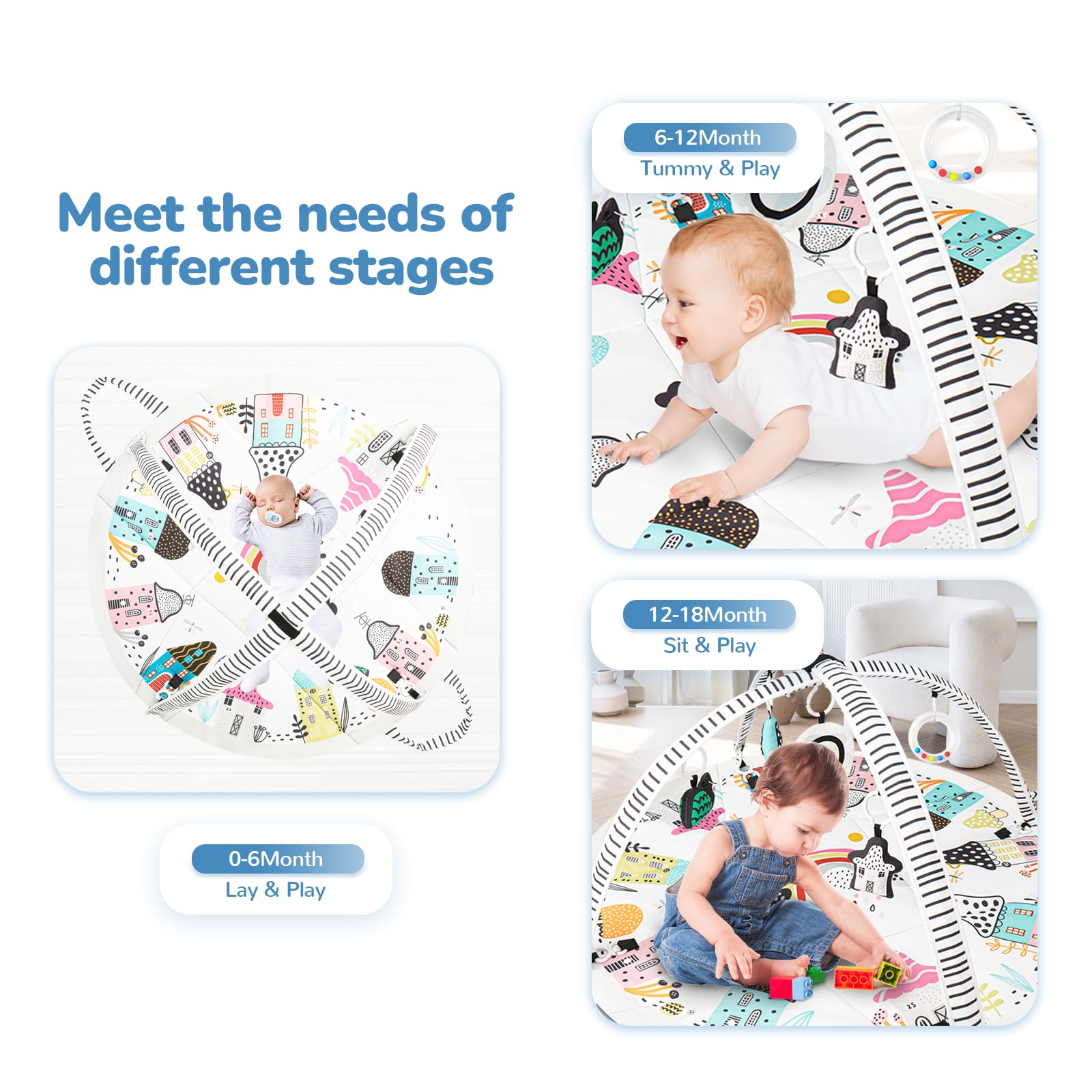 Li'l Pengyu zebra theme design stimulates visual interest