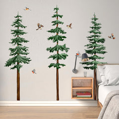Lilacanthara forest animals wall stickers featuring birds for woodland vibe