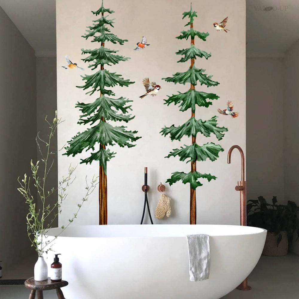 Lilacanthara nursery bedroom wall art with soothing green and brown palette