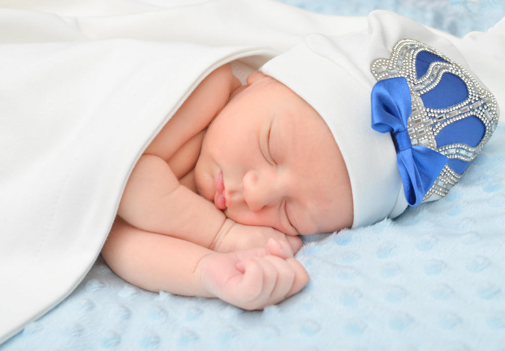 Lilax Crown Jewels swaddle is machine washable for easy care