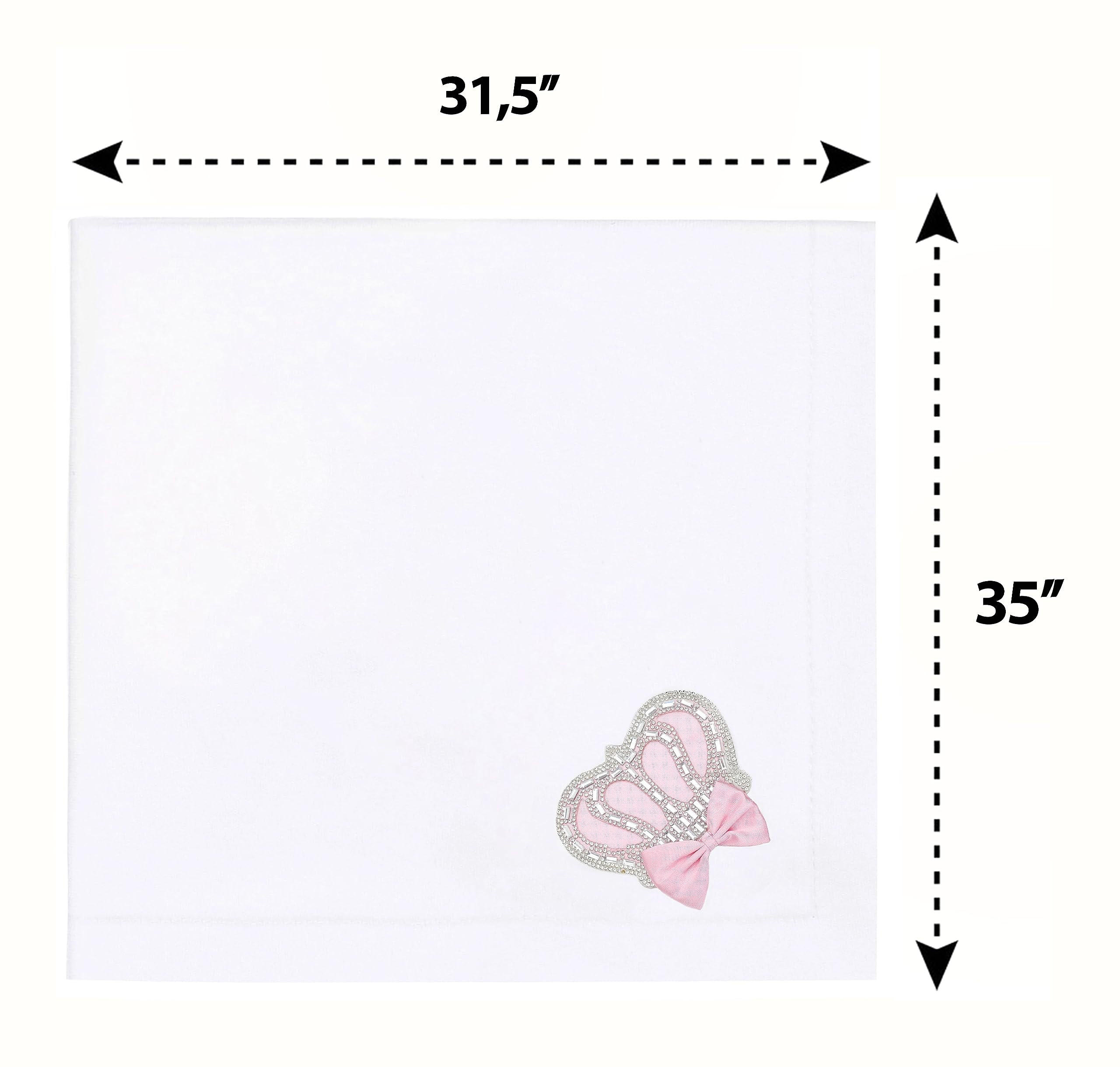 Lilax Jewels Crown Swaddle Pink in diaper bag for on-the-go snuggles