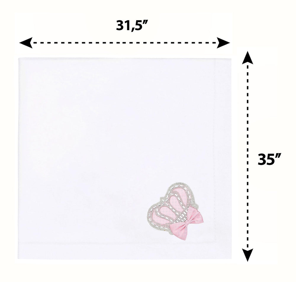 Lilax Jewels Crown Swaddle Pink in diaper bag for on-the-go snuggles