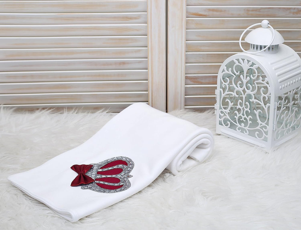 Lilax Baby Swaddle Blanket 34x30 Burgundy emphasizes versatile use for cuddling or burping