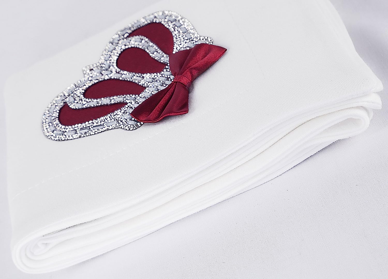 Lilax Crown Jewels Swaddle Burgundy newborn-friendly blanket for cozy naps and safe swaddling