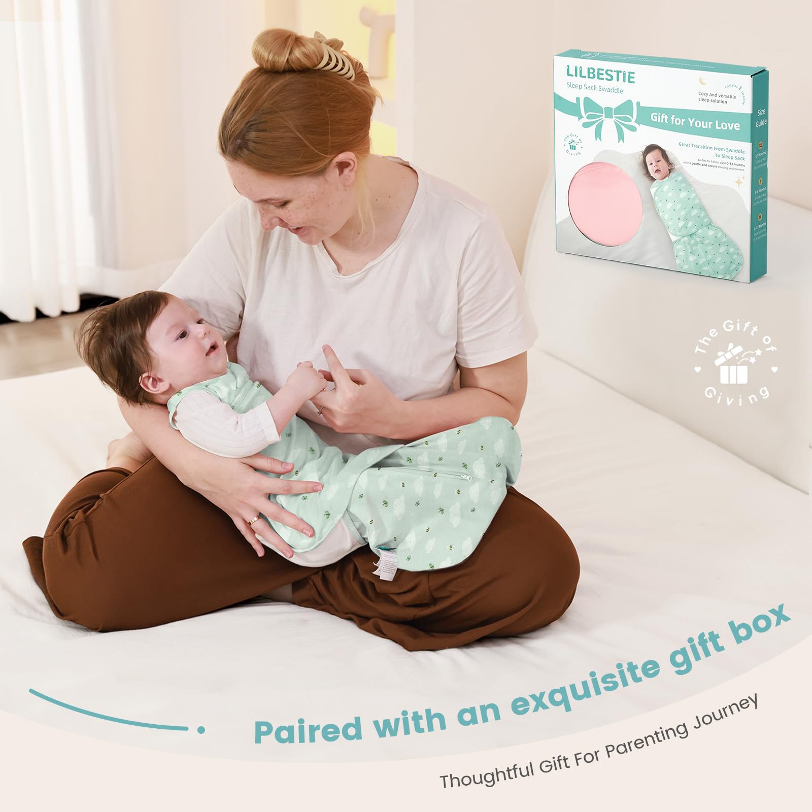 LILBESTIE registry gift-ready swaddle for baby showers and hospital bags.