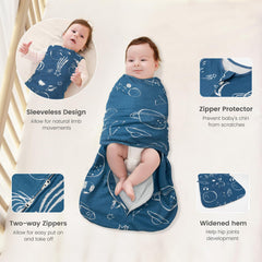 LILBESTIE swaddle-wrap-three-ways demonstrates three wearing options for growing babies.