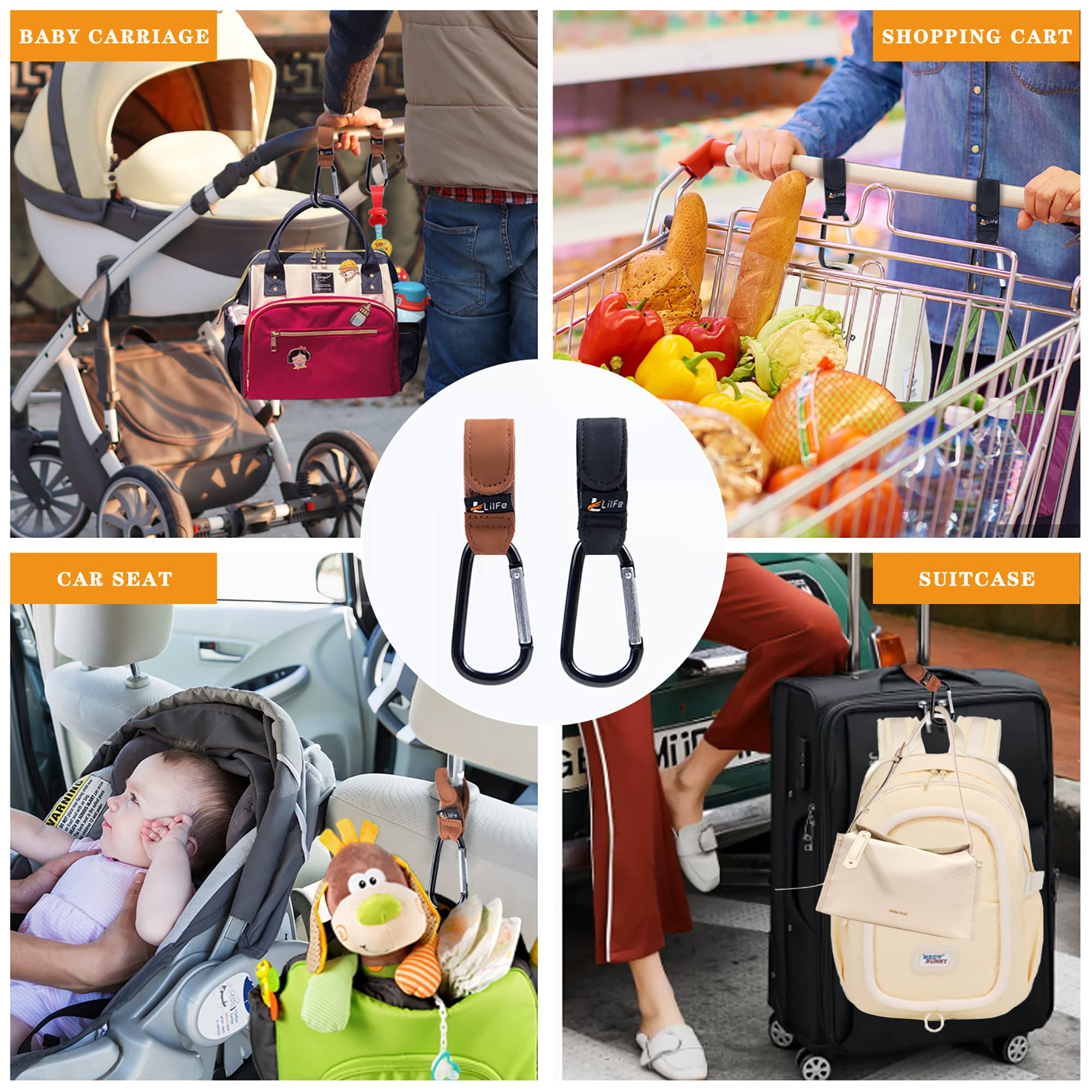 LilFe stroller hooks lightweight and travel-friendly for busy parents